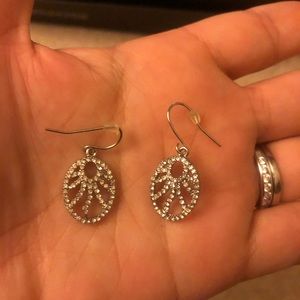 Silver plated silver earrings